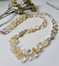 Citrine, Peridot & Freshwater Pearl Sterling Silver Necklace