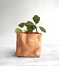 Leather planter (free artificial plant) - Image 4