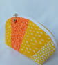 Bright and sunny patchwork pouch - Image 3