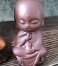Boy Buddha Child Statues, Hand Painted Stoneware, Shelf Sitters, Buddhist Altar - Image 5