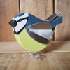 Hand crafted Wooden Blue Tit Gift