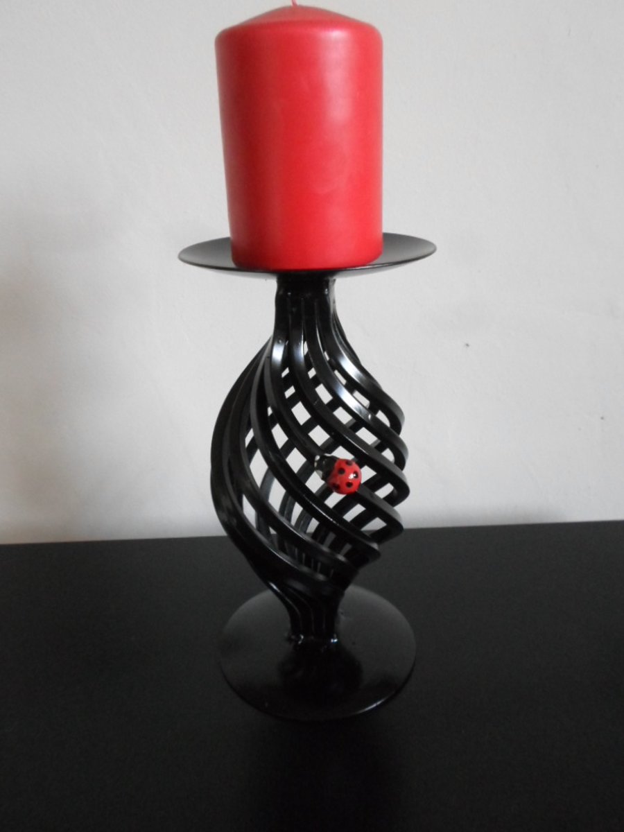 Ladybird Candle Holder................Wrought Iron (Forged Steel)