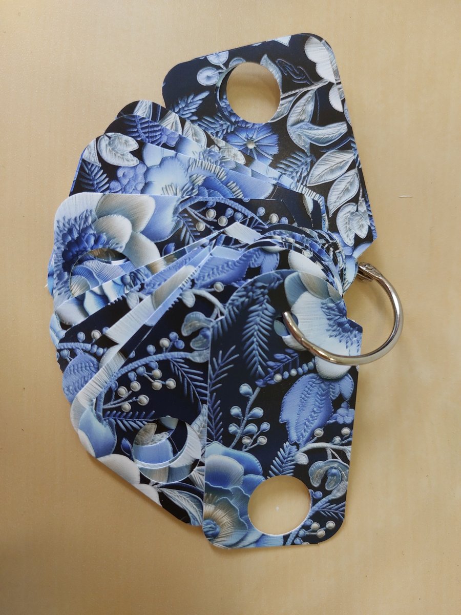 Set of Embroidery Floss Tread Drop Organisers Blue