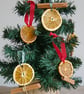 Dried Orange Christmas Decorations, Set of 4, Rustic Christmas Tree Decor - Image 5