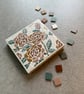 Summer Seconds - Mosaic Floral Art - Orange Rose Mosaic Wall Plaque in White - Image 8