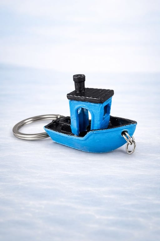 Mini Tug Boat Keychain – Custom 3D Printed & Handmade