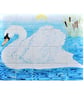 Splashback, Handmade Tile mural with a Swan  - Image 1