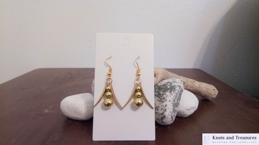 Gold Dangle Earrings