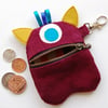 Maroon Monster Purse