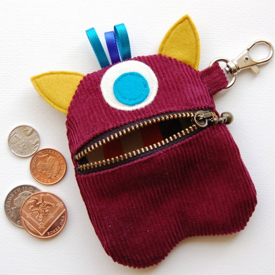 Maroon Monster Purse
