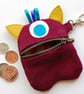 Maroon Monster Purse - Image 2