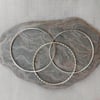 Jewellery set - three sterling silver stacking bangles