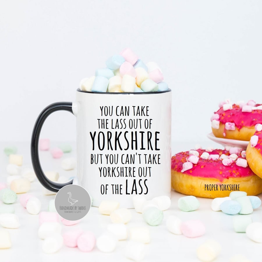 Funny Yorkshire mug, gift for her, gift for yorkshire lass, Yorkshire phrases, y