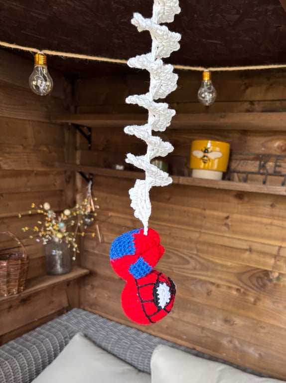 Spider-Man hand crocheted spinner (small)