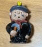 Dai – Handmade Welsh Coal Miner Ceramic Figurine - Image 2
