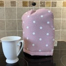 Pink Spotty Cafetiere Cosy, Handmade in the UK
