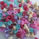 Destash 5mm czech glass flower beads