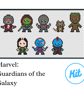 Easy Cross Stitch Kit: Marvel - Guardians of the Galaxy - For Beginners
