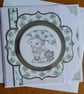 Good Luck Card - Four Leaf Clover Bear and Cat - Image 5