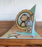Cheeky Monkey Twisted Easel Birthday Card for a Child