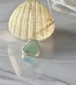 Sea Glass  Pendant Framed With Silver - Image 2