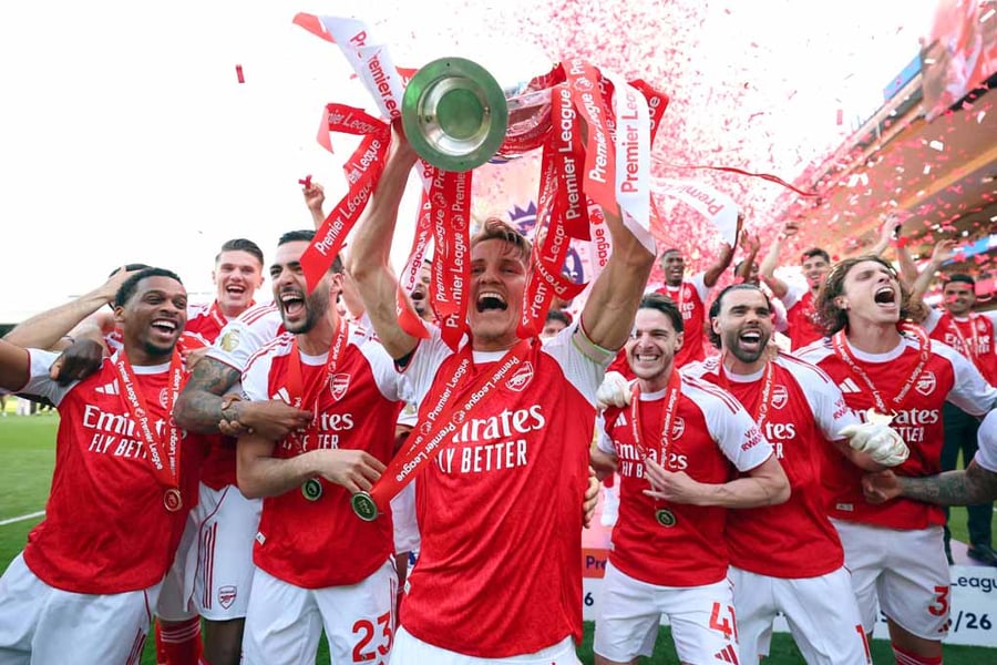 Arsenal FC Premier League Champions 2025-26 Photograph Print