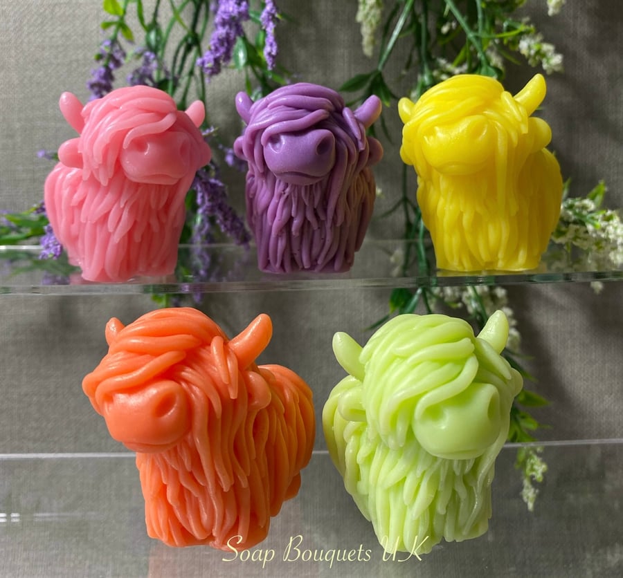Handmade Highland Cow Soap – Vegan & Scented Gift – Fun Thank You Present