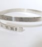Mummy and Heart Bangle, recycled sterling silver - Image 5