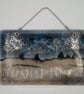 The Silver Lining in a Storm Fused Glass Hanging Wall-Panel