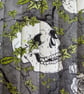 Skulls And Ivy Quilted Fabric Organiser Pouch - Image 3