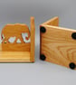 Wooden Elephant Bookends - Image 5