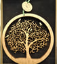 Tree of Life with Golden Birds - Small Wooden wall hanging - Image 1