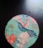 Woodslice decoupage coaster 