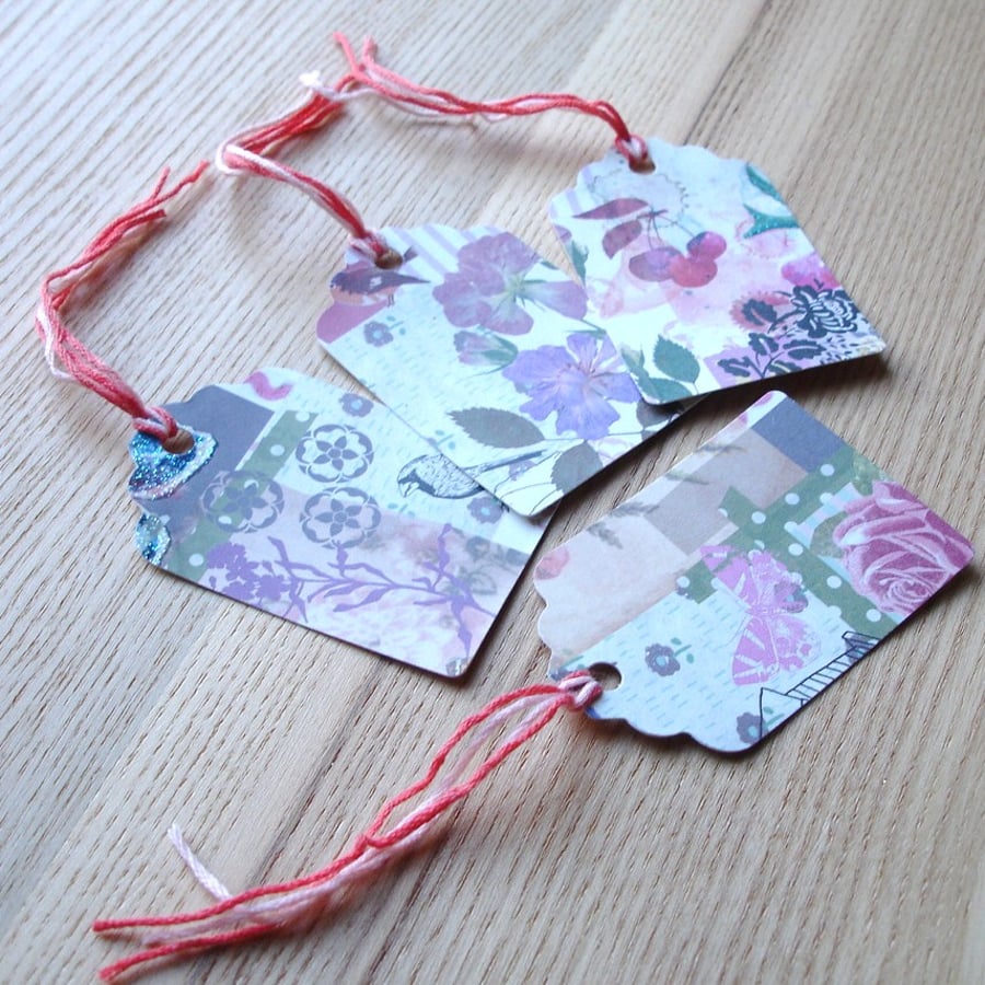 Pretty Patterned Gift Tags Set 6 (Pack of 4)