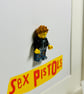 THE SEX PISTOLS - Framed custom Lego minifigure - Johnny Rotten - Image 3