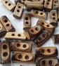 25mm  1" Burnt Wood Vintage Toggle - Image 5