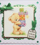 Birthday Card Cute Teddy Bear With Gifts Happy Birthday Best Wishes - Image 1