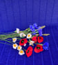 Paper Cornflower and Poppy Wildflower Bouquet - Image 2