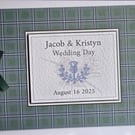 Scottish Irvine ancient tartan wedding guest book, gift