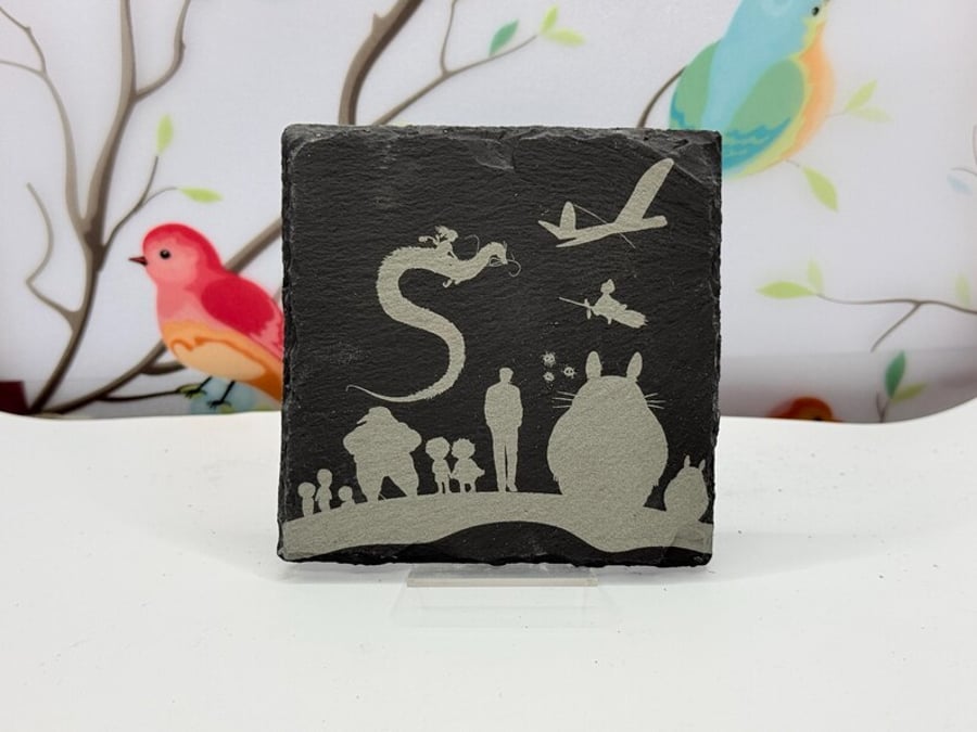 Totoro Studio Ghibli Laser Etched Coaser