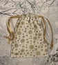 Snowflake drawstring bag