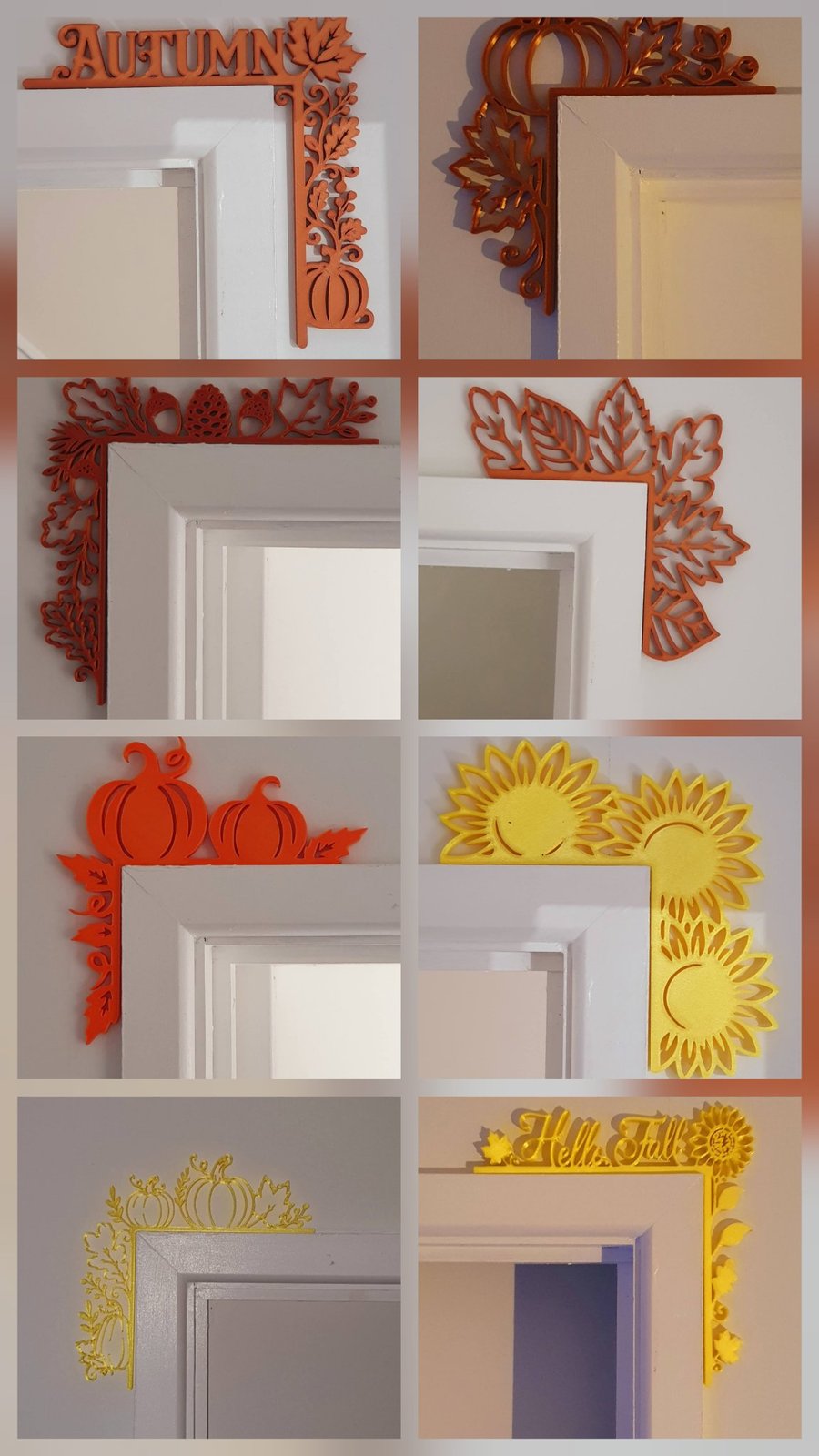 X8 3D Door Corner Decor
