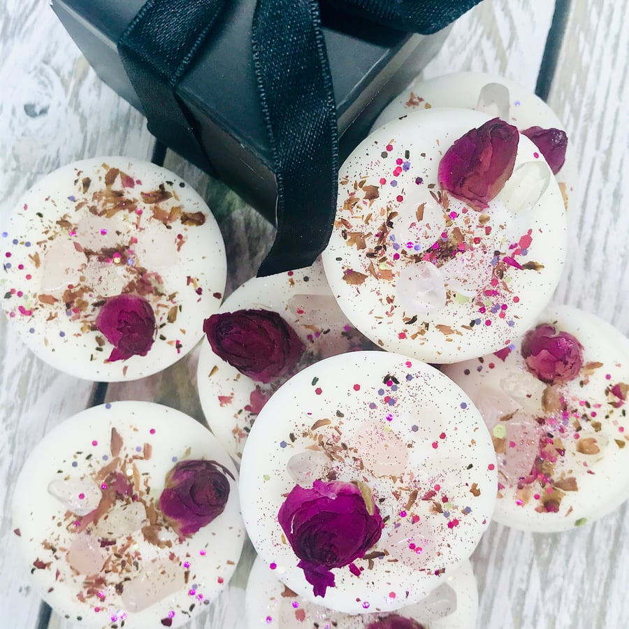 Rose Quartz & Copper Wax Melt Tart