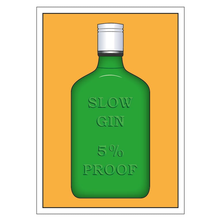 Slow Gin Postcard