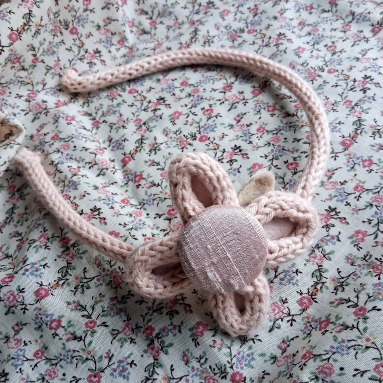 cute wool flower hairband alice band no h14