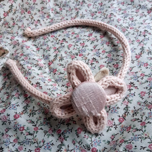cute wool flower hairband alice band no h14