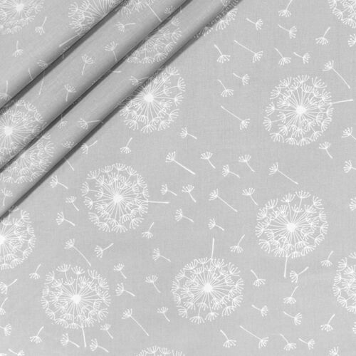 Dandelion Fabric. Cotton .   Grey  250cm