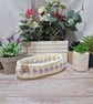 Glasses or trinket basket, hand crocheted  - Image 1
