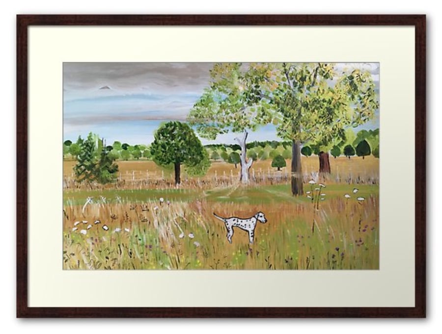 Framed Print Wall Art Taken From The Original Oil Painting ‘Fields Of Gold’