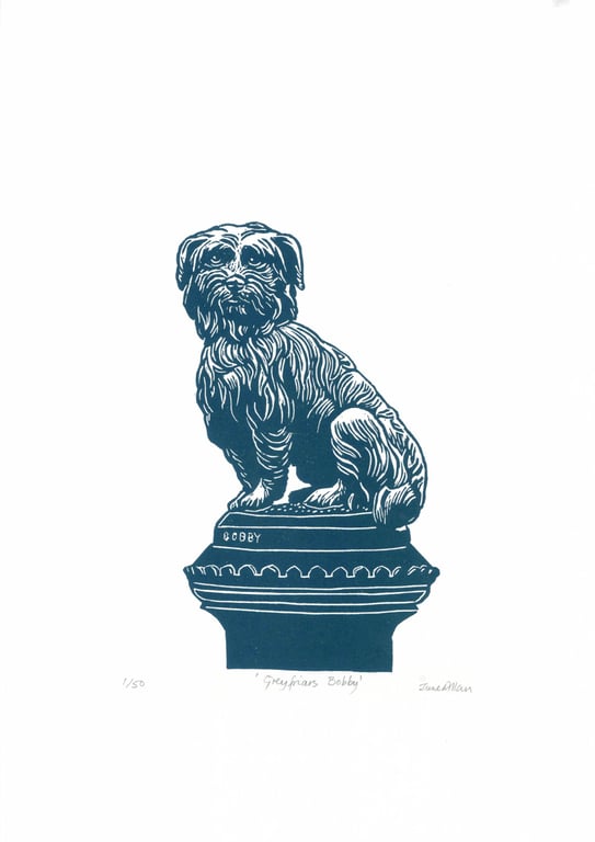 Greyfriars Bobby Lino print